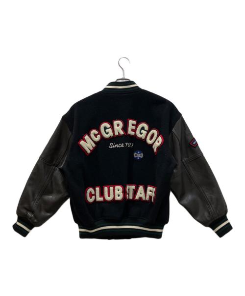 McGREGOR（マックレガー）McGREGOR (マックレガー) レザー切替スタジャン ブラック サイズ:Mの古着・服飾アイテム