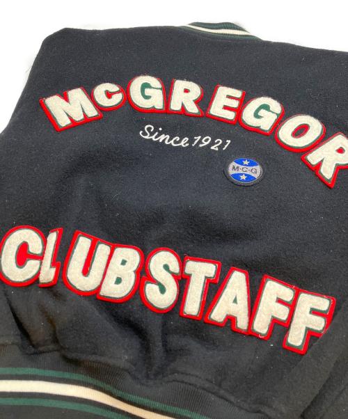 McGREGOR（マックレガー）McGREGOR (マックレガー) レザー切替スタジャン ブラック サイズ:Mの古着・服飾アイテム