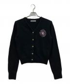 Mardi Mercrediマルディメクルディ）の古着「RACOON BLENDED CARDIGAN V NECK」｜ブラック