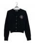 MARDI MERCREDI（マルディメクルディ）の古着「RACOON BLENDED CARDIGAN V NECK」｜ブラック