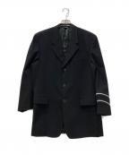 GIANNI VERSACEジャンニ・ヴェルサーチ）の古着「ジップデザインウールジャケット」｜ブラック