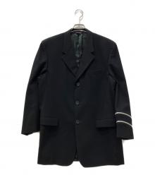 GIANNI VERSACE（ジャンニ・ヴェルサーチ）の古着「ジップデザインウールジャケット」｜ブラック