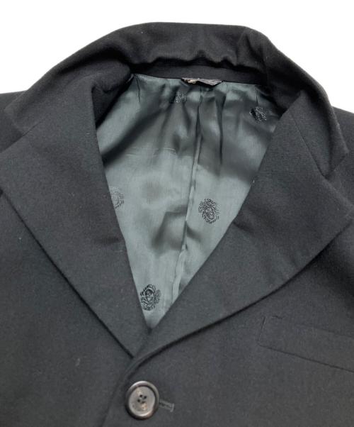 GIANNI VERSACE（ジャンニ・ヴェルサーチ）GIANNI VERSACE (ジャンニ・ヴェルサーチ) ジップデザインウールジャケット ブラック サイズ:48の古着・服飾アイテム