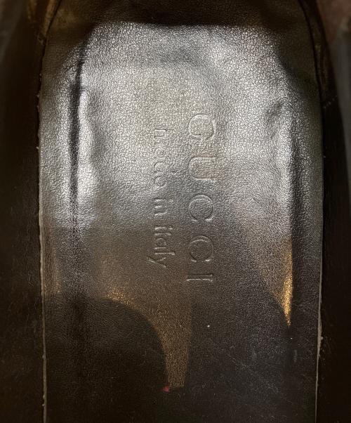 GUCCI（グッチ）GUCCI (グッチ) ホースビットスエードローファー ブラック サイズ:39 1/2の古着・服飾アイテム