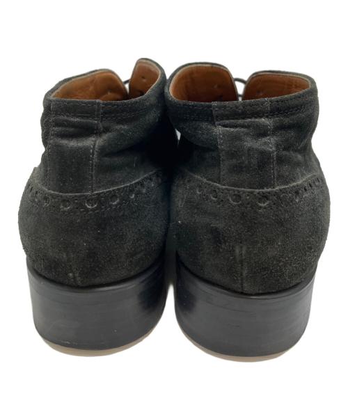 GIANNI VERSACE（ジャンニ・ヴェルサーチ）GIANNI VERSACE (ジャンニ・ヴェルサーチ) ウィングチップブーツ ブラック サイズ:6 1/2(約25～25.5CM相当)の古着・服飾アイテム