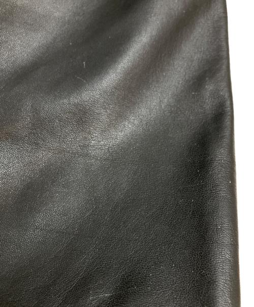 VERSACE JEANS COUTURE（ヴェルサーチ ジーンズクチュール）VERSACE JEANS COUTURE (ヴェルサーチ ジーンズクチュール) レザーコート ブラック サイズ:26/40(おおよそMサイズ)の古着・服飾アイテム