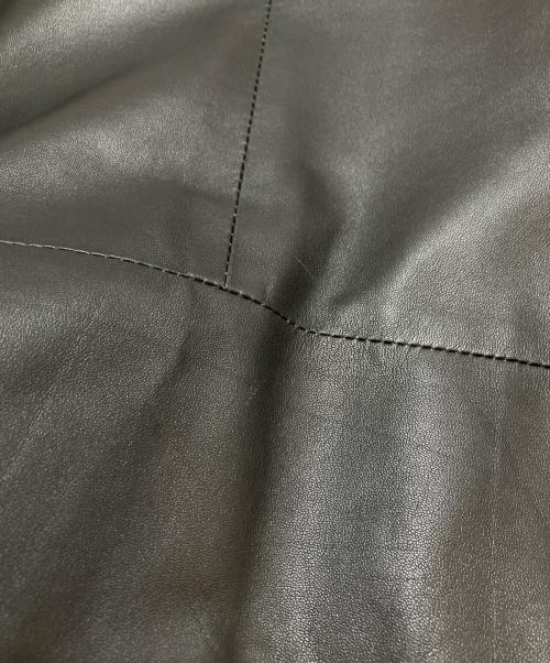 VERSACE JEANS COUTURE（ヴェルサーチ ジーンズクチュール）VERSACE JEANS COUTURE (ヴェルサーチ ジーンズクチュール) レザーコート ブラック サイズ:26/40(おおよそMサイズ)の古着・服飾アイテム