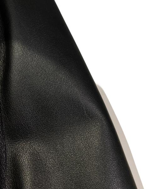 VERSACE JEANS COUTURE（ヴェルサーチ ジーンズクチュール）VERSACE JEANS COUTURE (ヴェルサーチ ジーンズクチュール) レザーコート ブラック サイズ:26/40(おおよそMサイズ)の古着・服飾アイテム