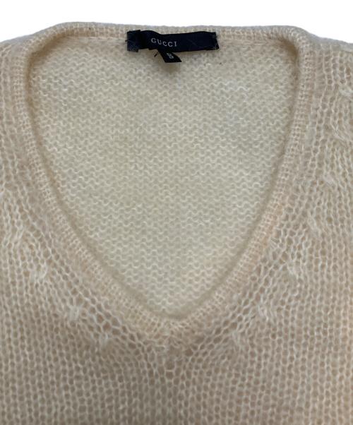 GUCCI（グッチ）GUCCI (グッチ) カシミヤニット アイボリー サイズ:Sの古着・服飾アイテム