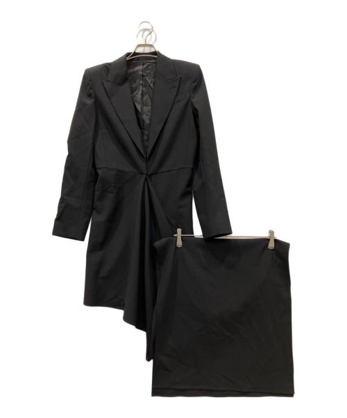 Jean Paul Gaultier FEMME（ジャンポールゴルチエ フェム）Jean Paul GAULTIER FEMME (ジャンポールゴルチエ フェム) スーパーロングテーラードジャケット ブラック サイズ:40の古着・服飾アイテム