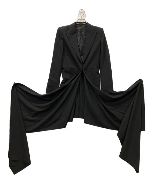 Jean Paul Gaultier FEMME（ジャンポールゴルチエ フェム）Jean Paul GAULTIER FEMME (ジャンポールゴルチエ フェム) スーパーロングテーラードジャケット ブラック サイズ:40の古着・服飾アイテム