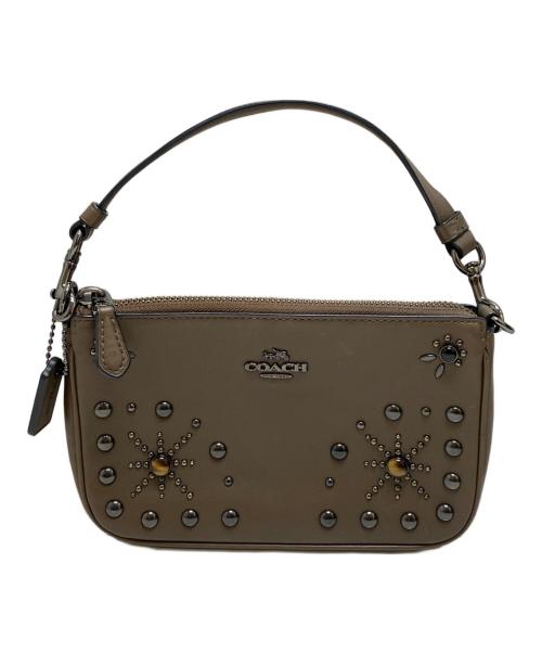COACH（コーチ）COACH (コーチ) ウエスタンリベットワンショルダーバッグ ブラウン サイズ:表記なしの古着・服飾アイテム