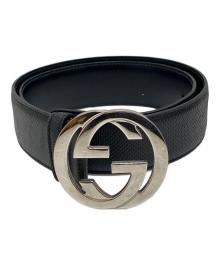 GUCCI（グッチ）の古着「インターロッキングG バックル」｜ブラック