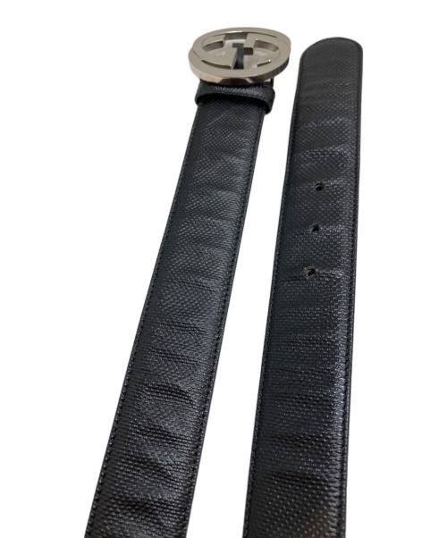 GUCCI（グッチ）GUCCI (グッチ) インターロッキングG バックル ブラック サイズ:80-32の古着・服飾アイテム