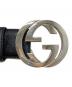 GUCCI (グッチ) インターロッキングG バックル ブラック サイズ:80-32：13000円