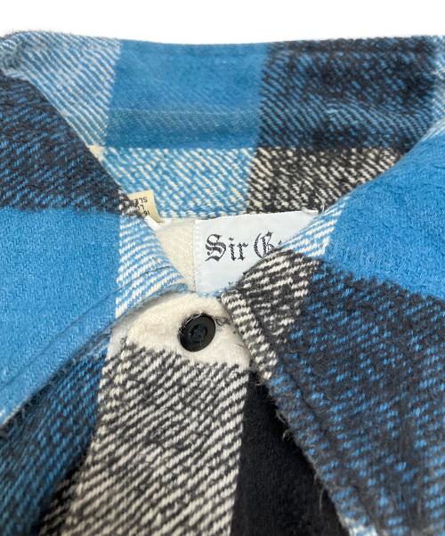 Sir Guy（サーガイ）Sir Guy (サーガイ) ネルシャツ ブルー サイズ:Ⅼの古着・服飾アイテム