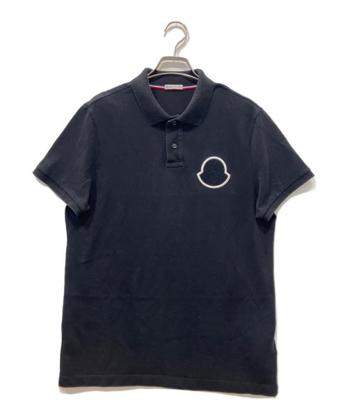 MONCLER（モンクレール）MONCLER (モンクレール) ポロシャツ ブラック サイズ:Mの古着・服飾アイテム