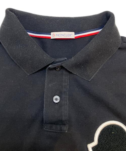 MONCLER（モンクレール）MONCLER (モンクレール) ポロシャツ ブラック サイズ:Mの古着・服飾アイテム