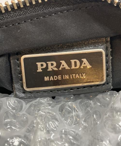 PRADA（プラダ）PRADA (プラダ) ナイロンショルダーバッグ ブラックの古着・服飾アイテム