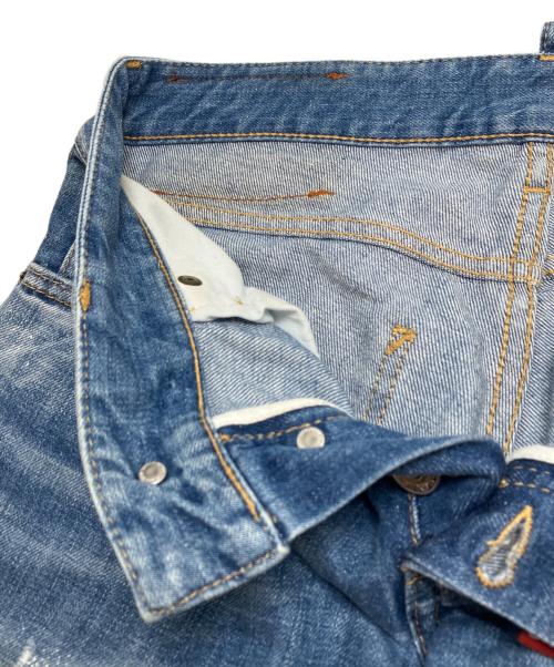 DSQUARED2（ディースクエアード）DSQUARED2 (ディースクエアード) ダメージ加工デニムパンツ インディゴ サイズ:42(XSサイズ相当)の古着・服飾アイテム