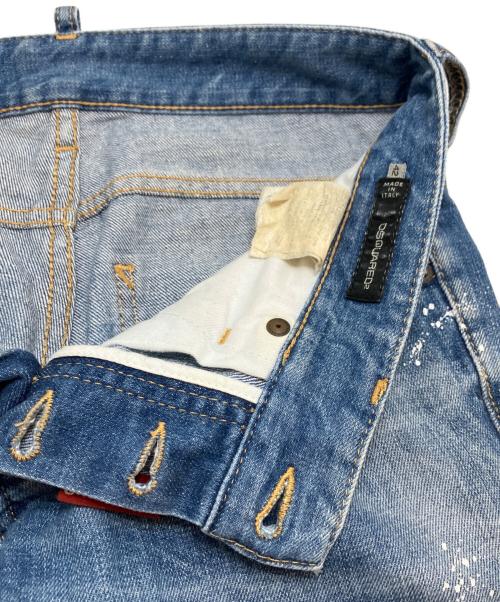 DSQUARED2（ディースクエアード）DSQUARED2 (ディースクエアード) ダメージ加工デニムパンツ インディゴ サイズ:42(XSサイズ相当)の古着・服飾アイテム