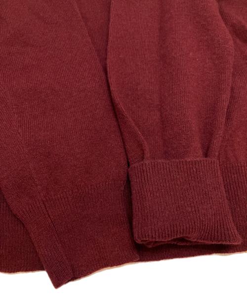 POLO RALPH LAUREN（ポロ・ラルフローレン）POLO RALPH LAUREN (ポロ・ラルフローレン) Vネックニット ボルドー サイズ:Sの古着・服飾アイテム
