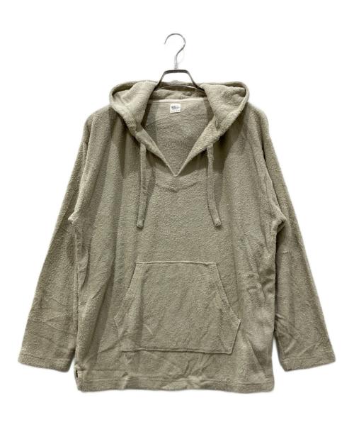 Ron Herman（ロンハーマン）Ron Herman (ロンハーマン) パイル地プルオーバーパーカー ベージュ サイズ:Sの古着・服飾アイテム