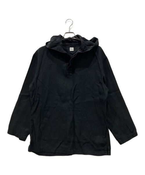 Ron Herman（ロンハーマン）Ron Herman (ロンハーマン) リネンプルオーバーパーカー ブラック サイズ:Sの古着・服飾アイテム