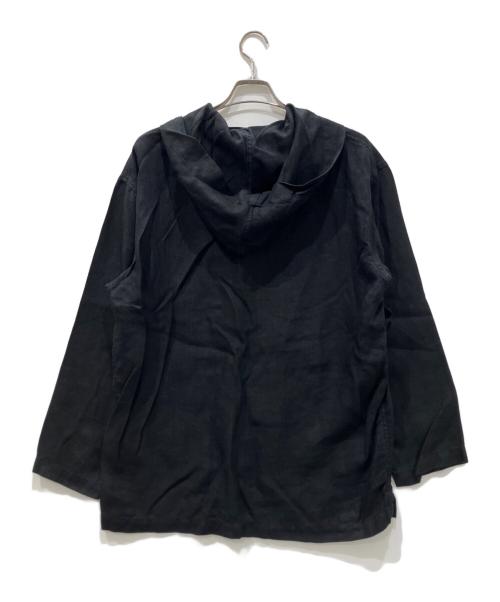 Ron Herman（ロンハーマン）Ron Herman (ロンハーマン) リネンプルオーバーパーカー ブラック サイズ:Sの古着・服飾アイテム