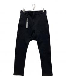 ISAMU KATAYAMA BACKLASH（イサムカタヤマ・バックラッシュ）の古着「SUPER STRETCH DOBBY CLOTH SARROUEL SKINNY PANTS」｜ブラック