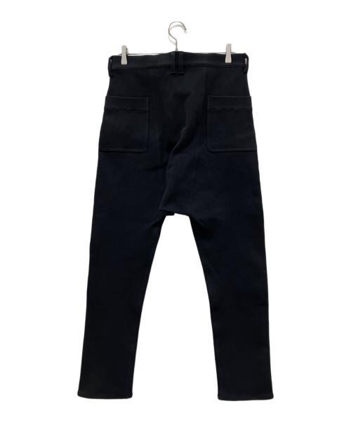 ISAMU KATAYAMA BACKLASH（イサムカタヤマ・バックラッシュ）ISAMU KATAYAMA BACKLASH (イサムカタヤマ・バックラッシュ) SUPER STRETCH DOBBY CLOTH SARROUEL SKINNY PANTS ブラック サイズ:Mの古着・服飾アイテム