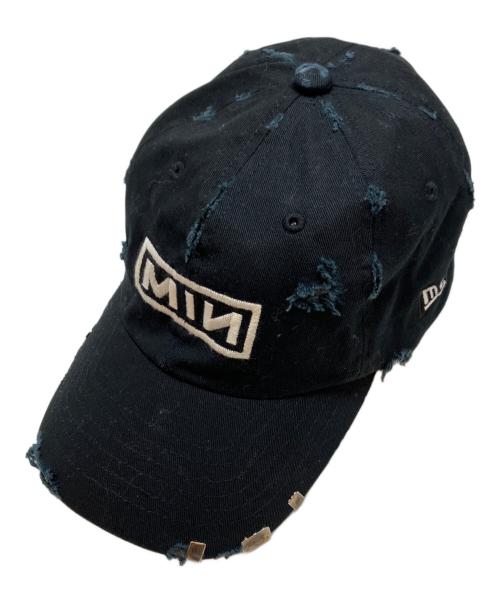 MINUS（マイナス）MINUS (マイナス) Bootleg Cap With Damaged(BOX) ブラックの古着・服飾アイテム