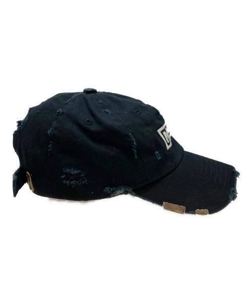 MINUS（マイナス）MINUS (マイナス) Bootleg Cap With Damaged(BOX) ブラックの古着・服飾アイテム