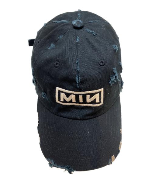 MINUS（マイナス）MINUS (マイナス) Bootleg Cap With Damaged(BOX) ブラックの古着・服飾アイテム