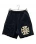 ASKYURSELF（アスクユアセルフ）の古着「CROSS WAFFLE VINTAGE SHORTS」｜ブラック