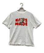 KAWS×HUMAN MADEカウズ×ヒューマンメイド）の古着「Tシャツ」｜ホワイト
