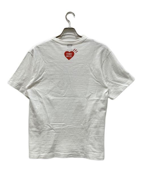 KAWS（カウズ）KAWS (カウズ) HUMAN MADE (ヒューマンメイド) Tシャツ ホワイト サイズ:Mの古着・服飾アイテム