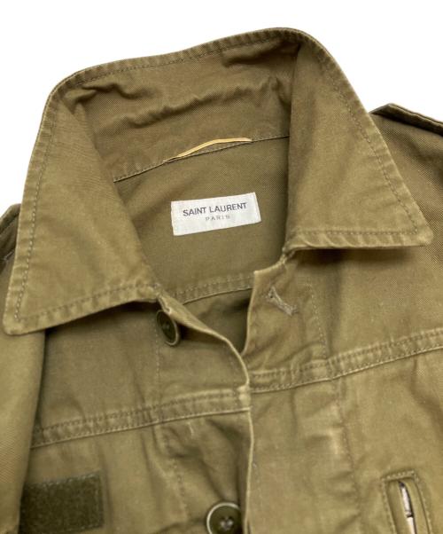 Saint Laurent Paris（サンローランパリ）Saint Laurent Paris (サンローランパリ) M65フィールドジャケット グリーン サイズ:F36(およそMサイズ)の古着・服飾アイテム