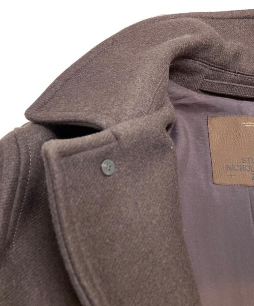 ZARA（ザラ）ZARA (ザラ) STUDIO NICHOLSON (スタジオ ニコルソン) パッチレザーコート ブラウン サイズ:Mの古着・服飾アイテム