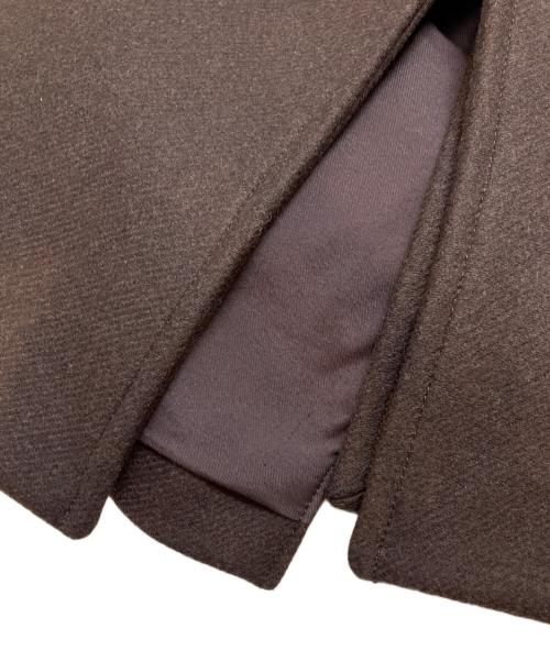 ZARA（ザラ）ZARA (ザラ) STUDIO NICHOLSON (スタジオ ニコルソン) パッチレザーコート ブラウン サイズ:Mの古着・服飾アイテム