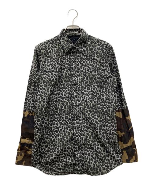 DIESEL（ディーゼル）DIESEL (ディーゼル) レオパードシャツ カーキ サイズ:XSの古着・服飾アイテム