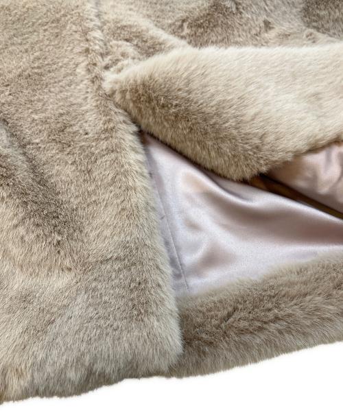 LEMONPLET（レモンプレット）lemonplet (レモンプレット) ファーフーデッドジャケット ピンク サイズ:Mの古着・服飾アイテム
