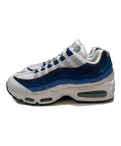 NIKE（ナイキ）NIKE (ナイキ) BIGBUBBLE WHITE/EMERALD GREEN-LAKE BLUE ブルー サイズ:27CMの古着・服飾アイテム