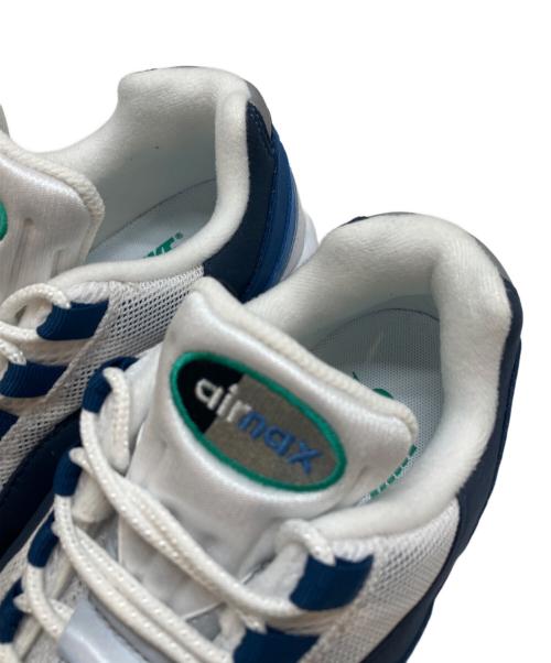 NIKE（ナイキ）NIKE (ナイキ) BIGBUBBLE WHITE/EMERALD GREEN-LAKE BLUE ブルー サイズ:27CMの古着・服飾アイテム