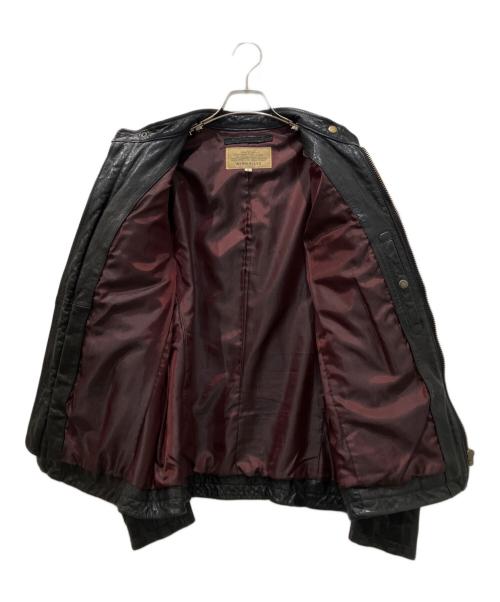 AVIREX（アヴィレックス）AVIREX (アヴィレックス) レザージャケット ブラック サイズ:XLの古着・服飾アイテム
