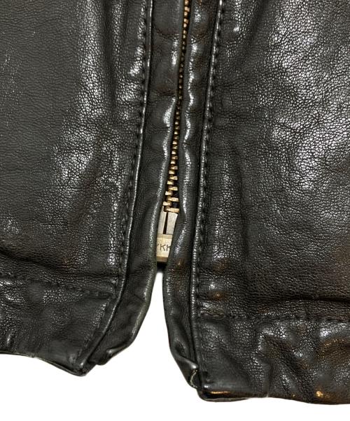AVIREX（アヴィレックス）AVIREX (アヴィレックス) レザージャケット ブラック サイズ:XLの古着・服飾アイテム