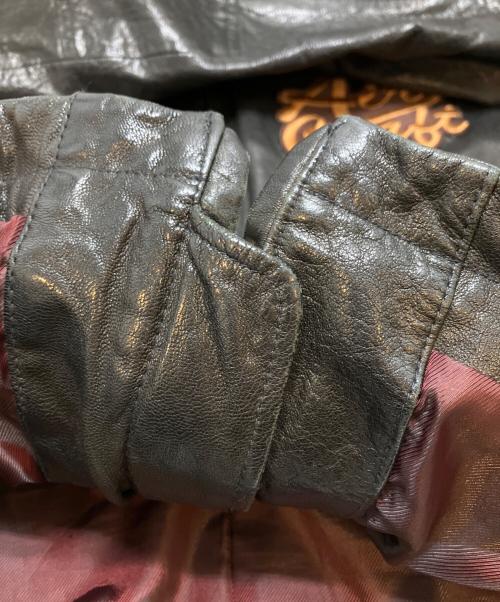 AVIREX（アヴィレックス）AVIREX (アヴィレックス) レザージャケット ブラック サイズ:XLの古着・服飾アイテム