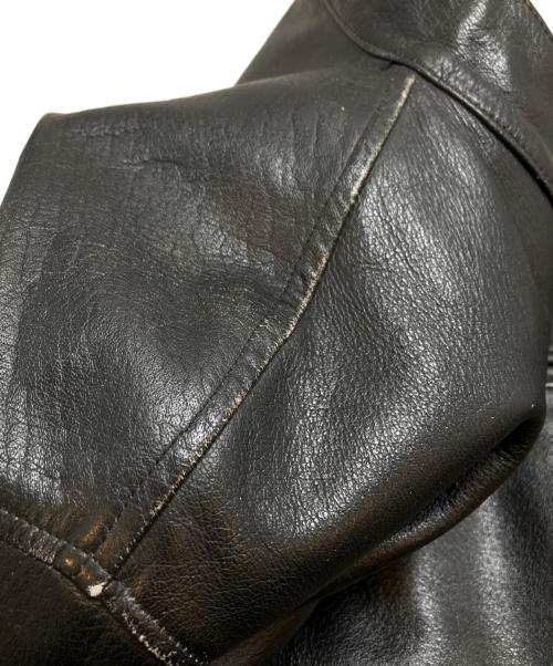 RED BUFF LEATHERS（レッドバフ レザーズ）RED BUFF LEATHERS (レッドバフ レザーズ) ライナー付きライダースジャケット ブラック サイズ:LLの古着・服飾アイテム