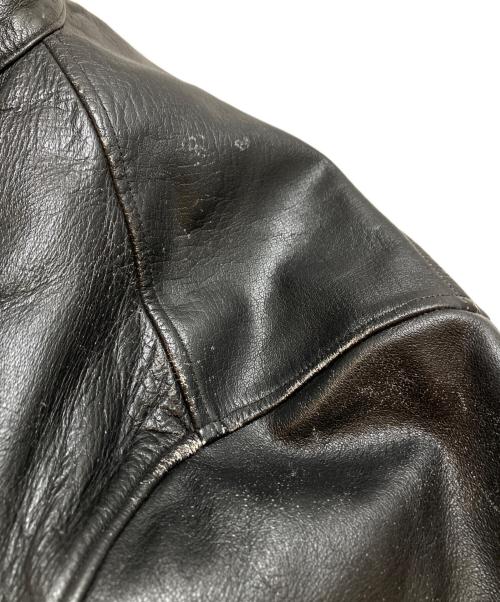 RED BUFF LEATHERS（レッドバフ レザーズ）RED BUFF LEATHERS (レッドバフ レザーズ) ライナー付きライダースジャケット ブラック サイズ:LLの古着・服飾アイテム