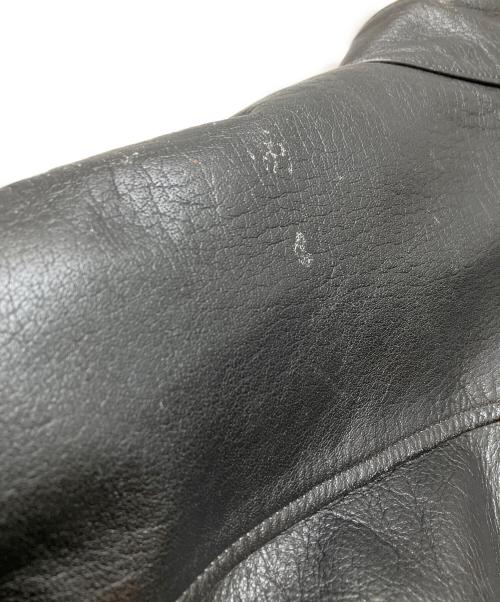 RED BUFF LEATHERS（レッドバフ レザーズ）RED BUFF LEATHERS (レッドバフ レザーズ) ライナー付きライダースジャケット ブラック サイズ:LLの古着・服飾アイテム
